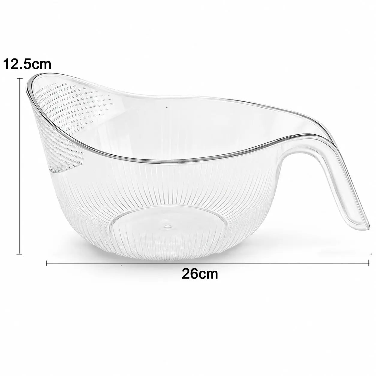 Multi-Functional Rice Strainer with Handle, BPA-Free Kitchen Colander