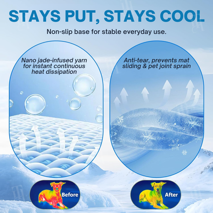 AEXZR® Advanced Ortho-Cool Pet Mat | Thermochromic Safe Cooling Pad