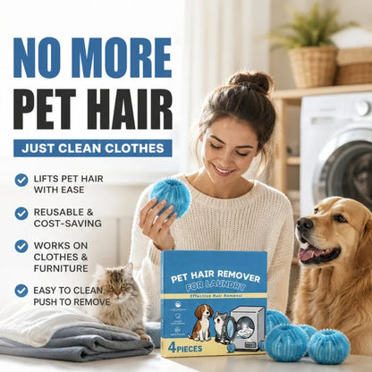 🐾✨ Catch Pet Hair Instantly! AEXZR®  No-Snag Reusable Laundry Balls 🧺🔥
