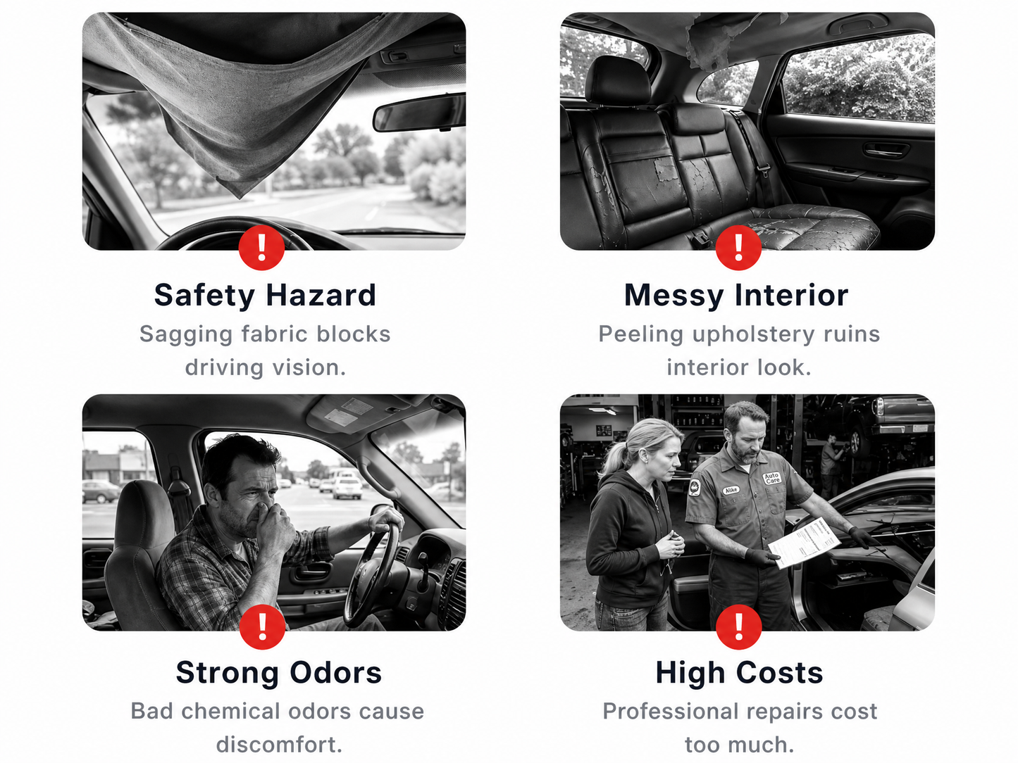 Waterproof Car Headliner Repair Glue, High Strength Adhesive for Sagging Car Ceiling & Interior🔥