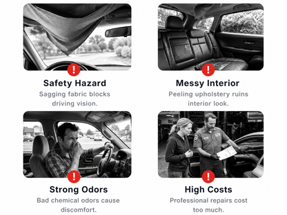 Waterproof Car Headliner Repair Glue, High Strength Adhesive for Sagging Car Ceiling & Interior🔥