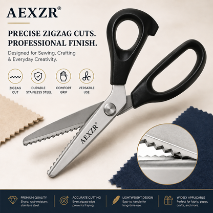 AEXZR® ✂️ Sharp stainless‑steel blades, comfortable handle 🤲, ideal for sewing, craft & DIY fabric work 🧵