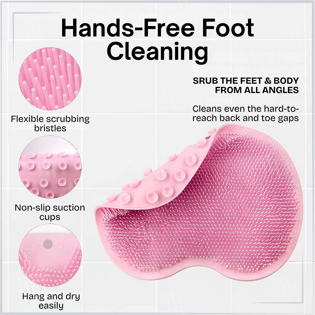Zentle™ Shower Dual-Use Scrub & Massage Pad – Foot Scrub (Step) / Back Scrub (Wall) | Done While Showering