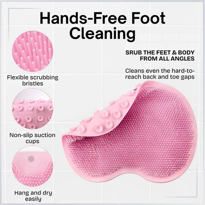 Zentle™ Shower Dual-Use Scrub & Massage Pad – Foot Scrub (Step) / Back Scrub (Wall) | Done While Showering