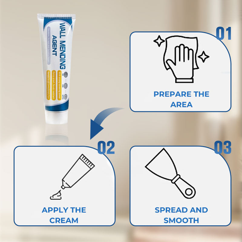 🏆ZAVELY™Efficient Drywall Repair Kit with Scraper -🛠️ Strong Adhesion, Smooth Finish, No Dusty Residue✅