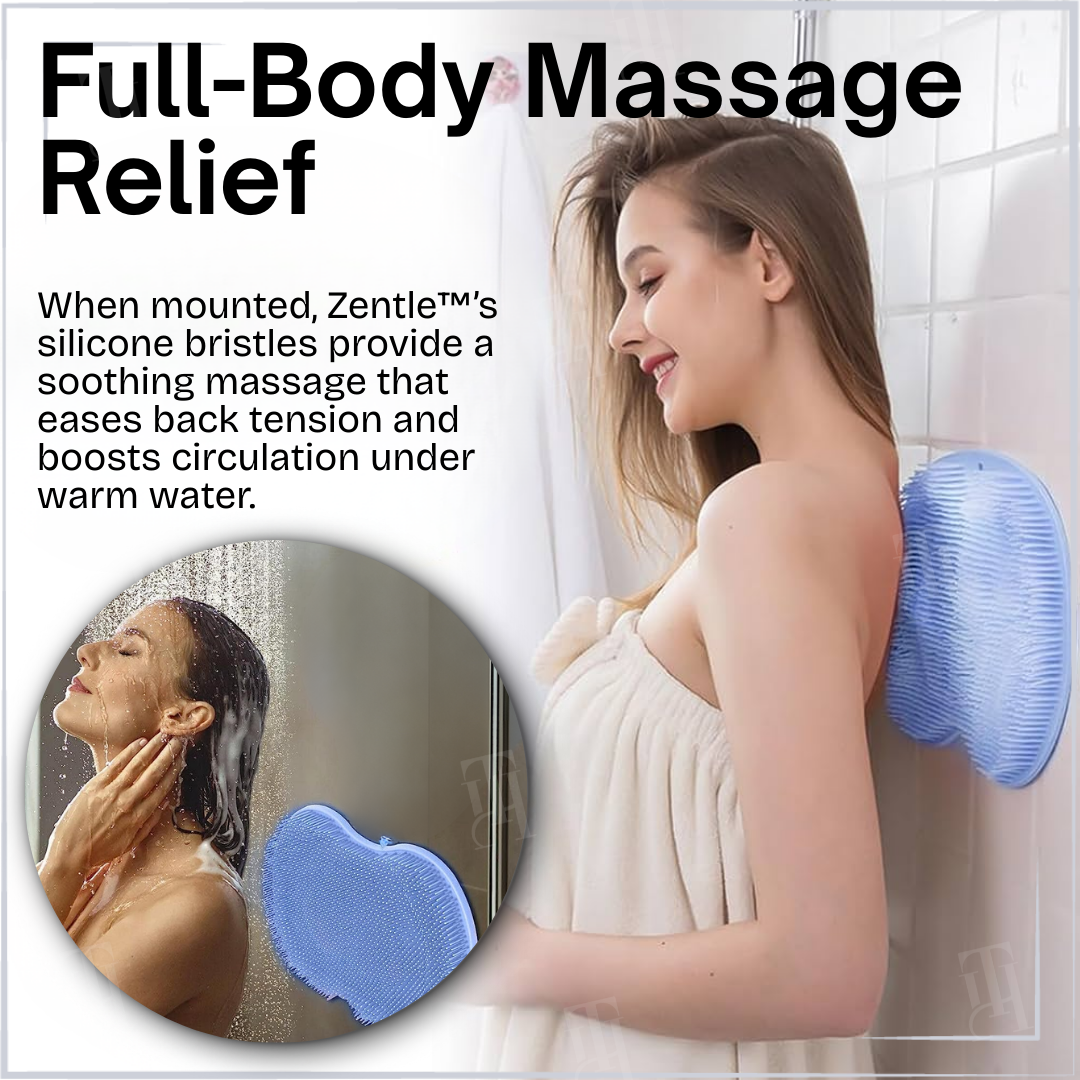 Zentle™ Shower Dual-Use Scrub & Massage Pad – Foot Scrub (Step) / Back Scrub (Wall) | Done While Showering