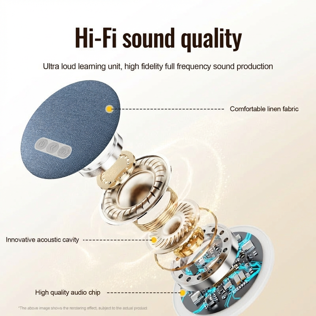 😊🏆ZAVELY™Bone Conduction Bedside Speaker - 🔊Immersive Tabletop Sound Without Traditional Speakers
