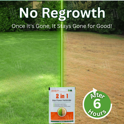🏆ZAVELY™ 2 in 1 Max Power Herbicide – Dual-Action Weed Killer for Fast & Lasting Results✅
