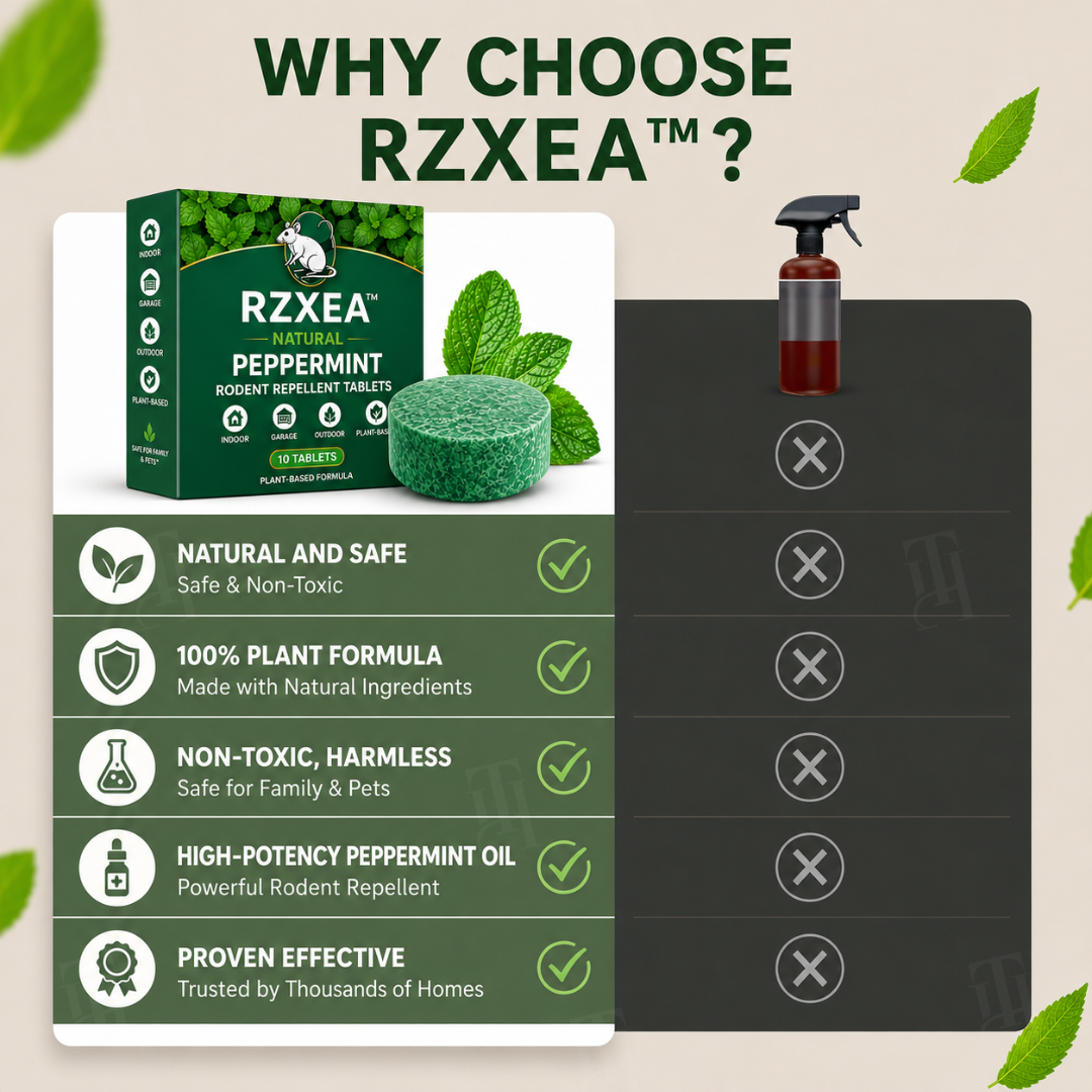 RZXEA™  Natural Peppermint Rodent Repellent Tablets