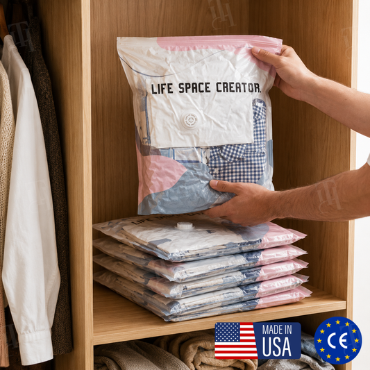 No-Pump 3D Vacuum Storage Bags