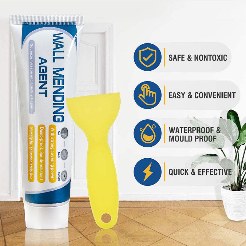 🏆ZAVELY™Efficient Drywall Repair Kit with Scraper -🛠️ Strong Adhesion, Smooth Finish, No Dusty Residue✅