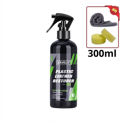 🏆ZAVELY™Plastic Leather Restorer – ✨Non-Greasy Matte Finish, Repels Dust🛡️