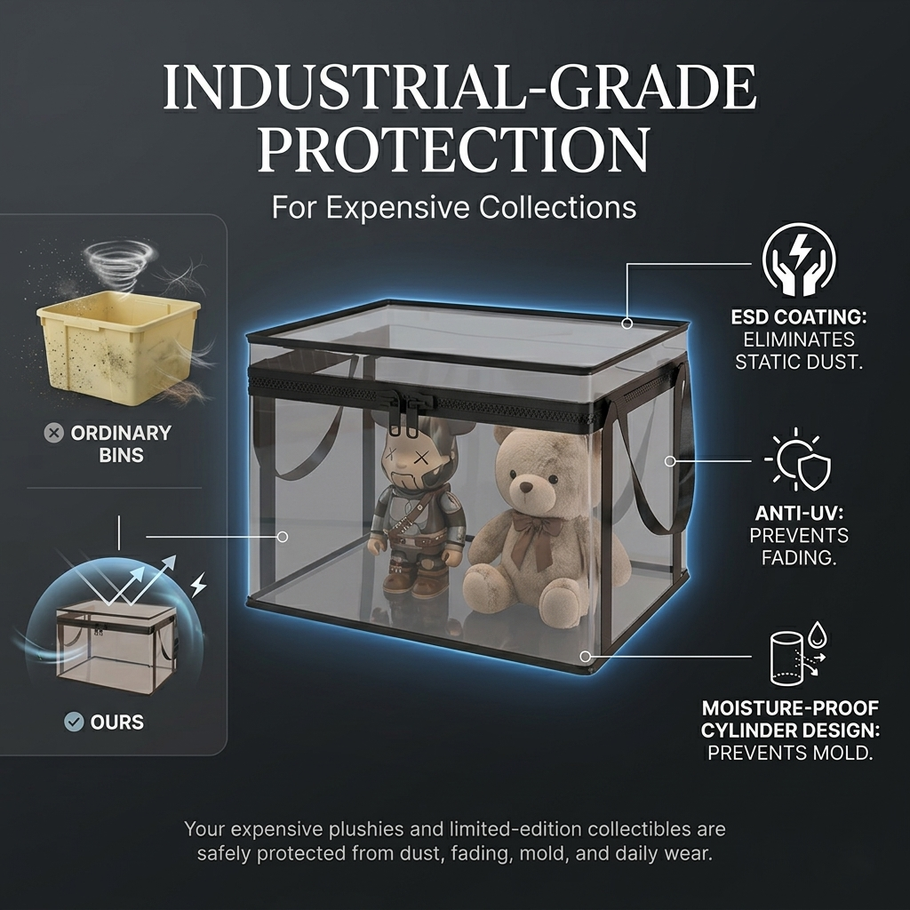 AEXZR® 360° Clear Storage Bin