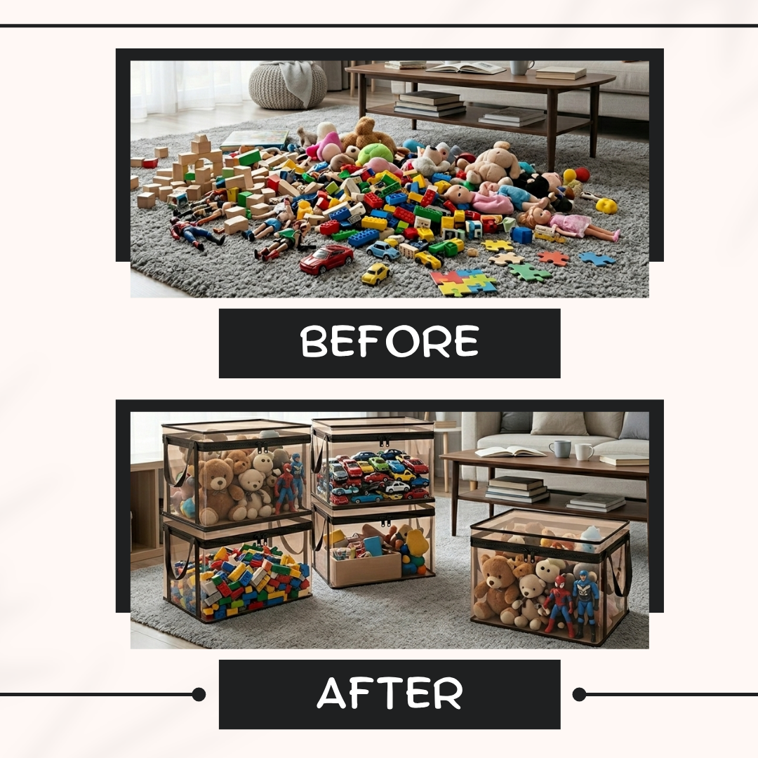 AEXZR® 360° Clear Storage Bin