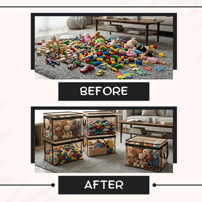AEXZR® 360° Clear Storage Bin