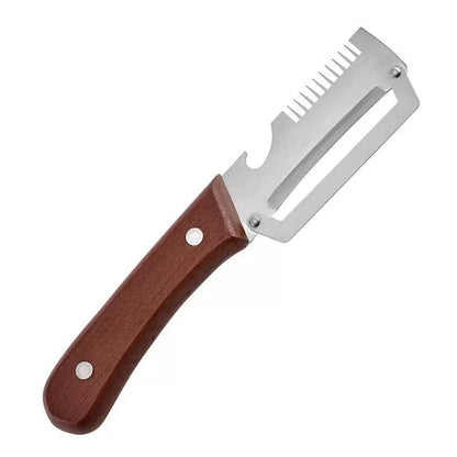 🔥🔥AEXZR® 2‑in‑1 Multi-Functional Wooden Vegetable Peeler with Built In Bottle Opener