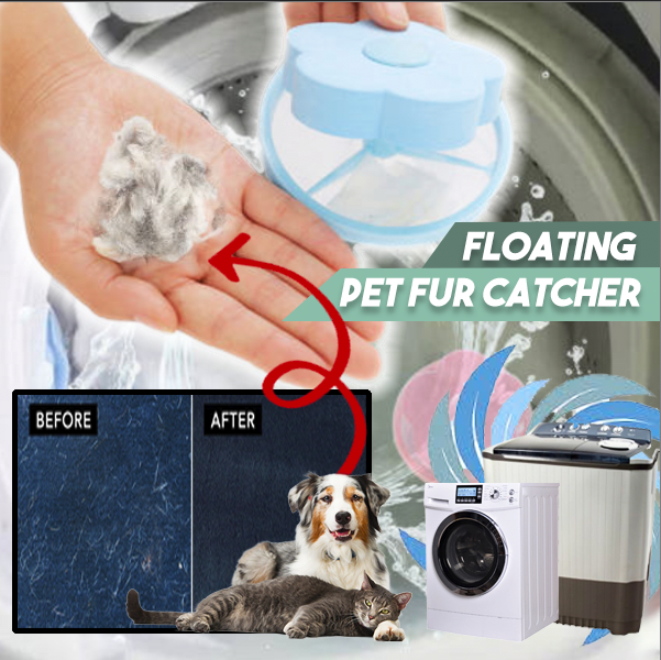 🏆ZAVELY™Floating Pet Fur Catcher 👕Easy Lift & Clean Pet Hair from clothes Surface🧼
