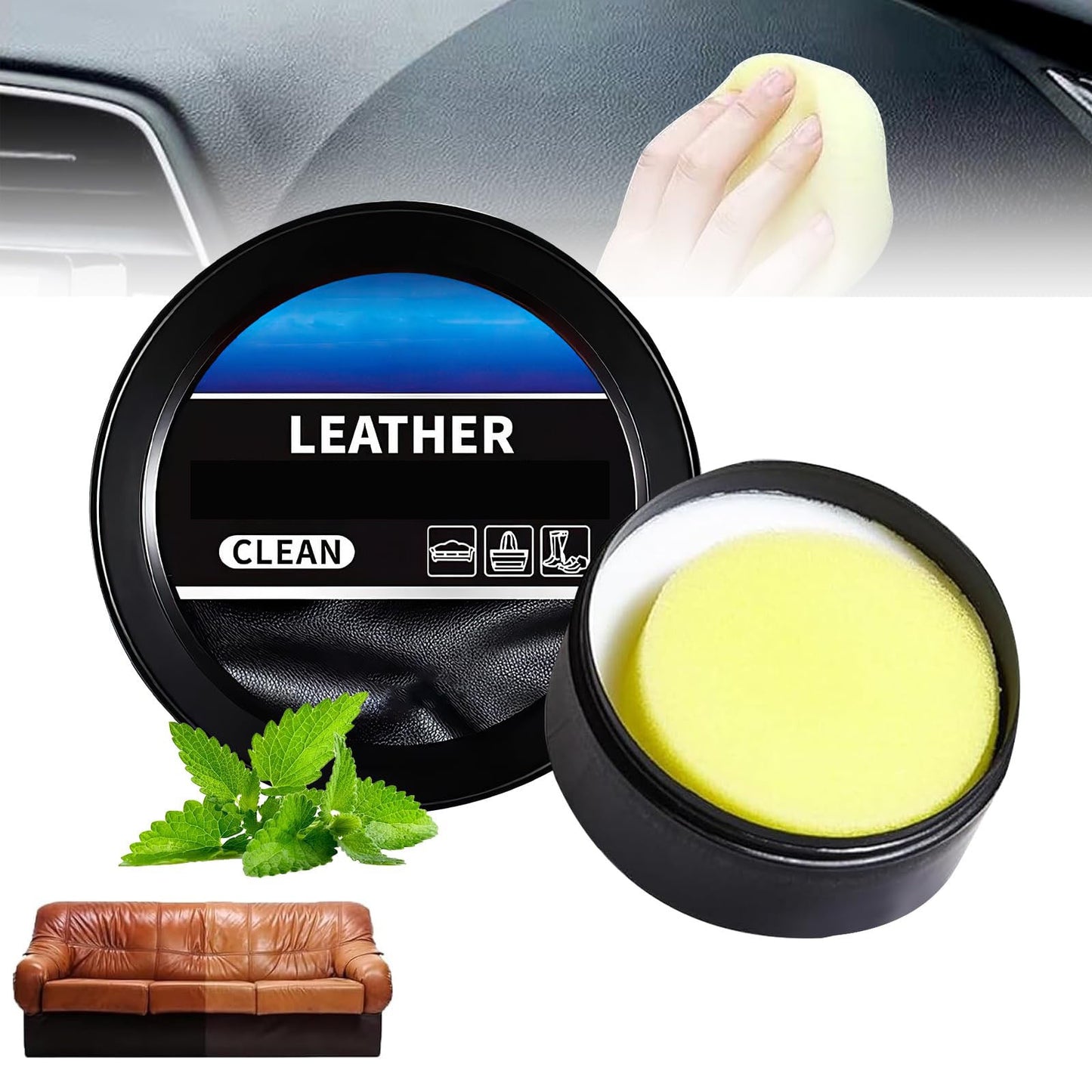 🏆ZAVELY™Multi-Surface Leather Balm – Clean, Condition & Protect in One Step