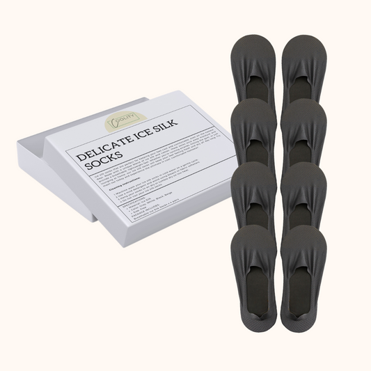 Coolity™ Delicate Ice Silk Socks (4 pairs)🧊Like a Cool Breeze for Your Feet ❄️ 🧊