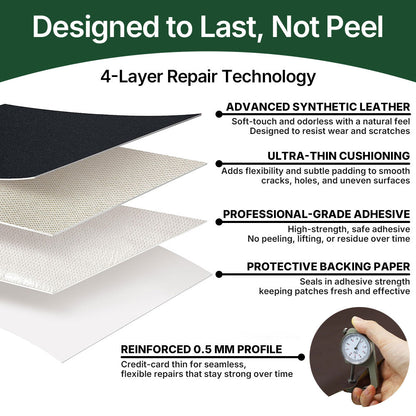 ✨Self-Adhesive Leather Patch – Instant Fix for Tears & Cracks, No Sewing📏