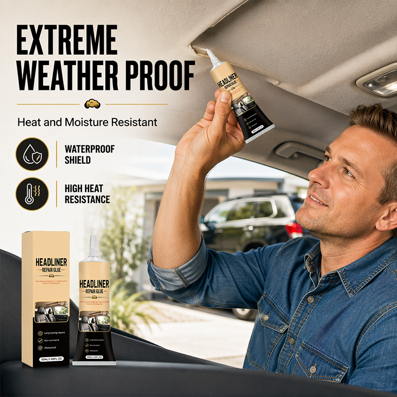 Waterproof Car Headliner Repair Glue, High Strength Adhesive for Sagging Car Ceiling & Interior🔥