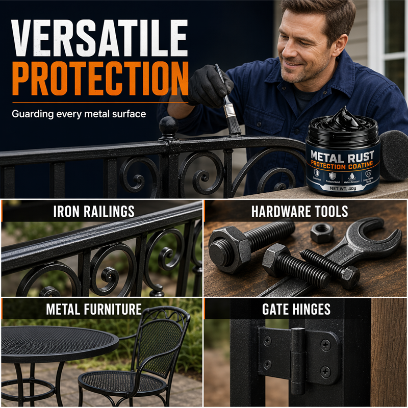 🥳2026 HOT SALE💞50K+ SOLD!🔧 65% OFF! Metal Rust Protection Black Repair Paste – Restores rusty gates, railings & tools. Forms protective coating – no need to replace! 🛡️✨