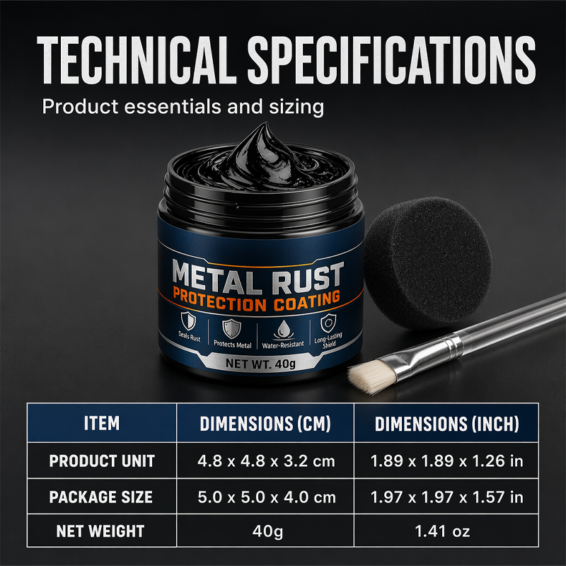 🥳2026 HOT SALE💞50K+ SOLD!🔧 65% OFF! Metal Rust Protection Black Repair Paste – Restores rusty gates, railings & tools. Forms protective coating – no need to replace! 🛡️✨
