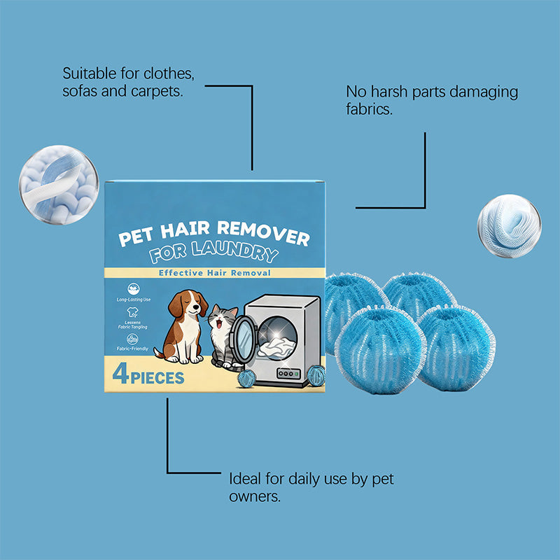 🐾✨ Catch Pet Hair Instantly! AEXZR®  No-Snag Reusable Laundry Balls 🧺🔥